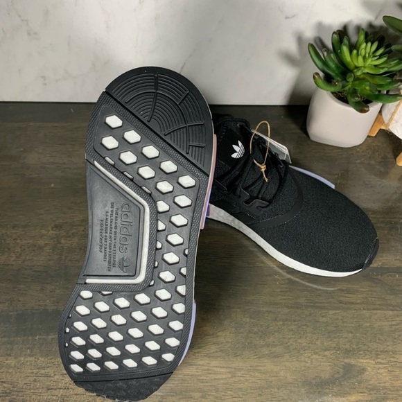 adidas NMD R1 Black Iridescent Magic Mauve - Picture 8 of 10